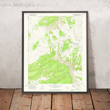 Old Map of Cottonwood, Arizona by USGS, 1972 – Verde River, Oak Creek & Mingus Mountain