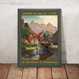 Póster de viaje de Mayenne: La Mayenne pittoresque de Ch. Hallé 