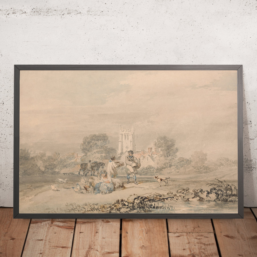A framed image of Autumn Sowing of the Grain (JMW Turner 1794) by Turner