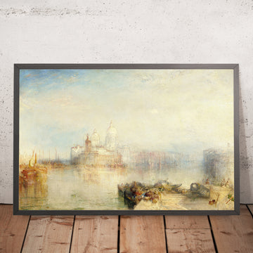 A framed image of The Dogana and Santa Maria della Salute (Alternative Titles Included) by Turner, 1843