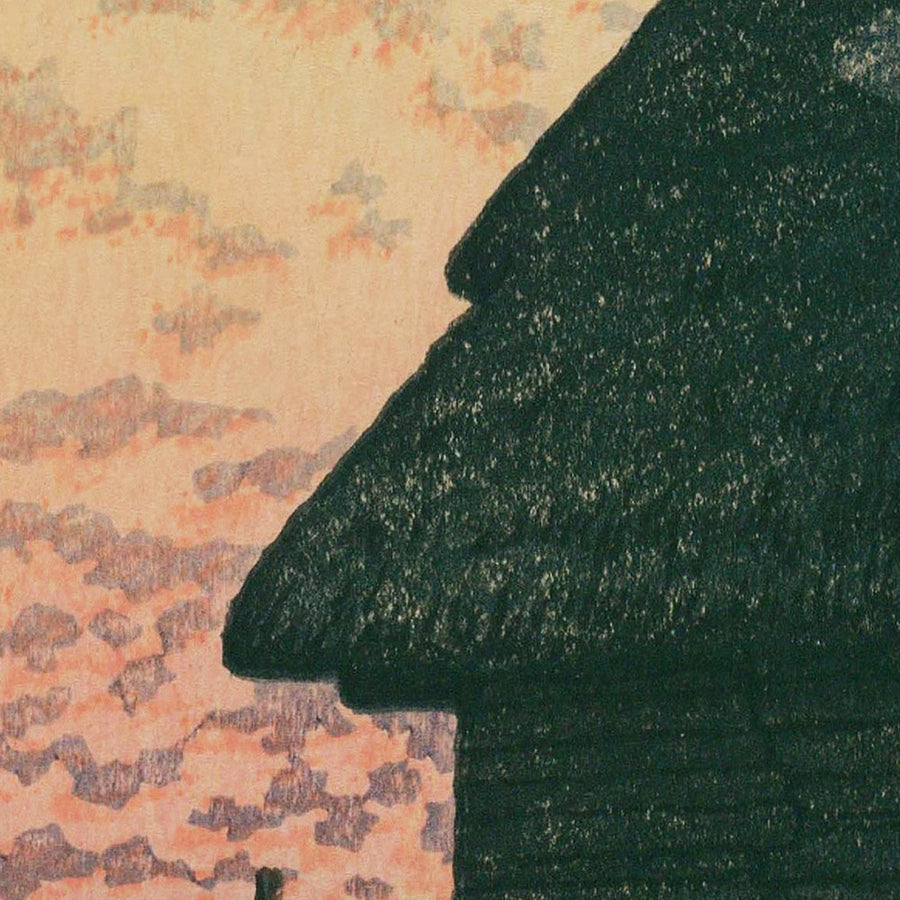 Tramonto a Morigaseki di Hasui Kawase, 1935 