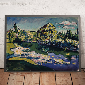 A framed image of 