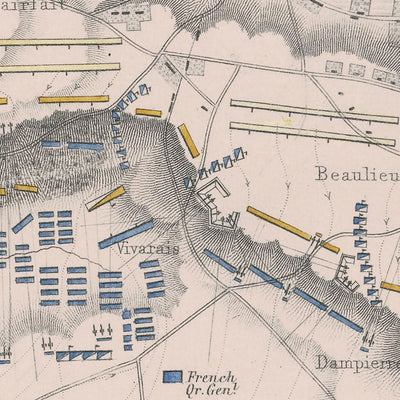 Schlacht von Jemappes, 6. November 1792 von AK Johnston, 1792