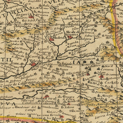 Old Camino de Santiago Route Map by The Unique Maps Co & Jansson: Spain, Portugal, Pyrenees, Camino Francés