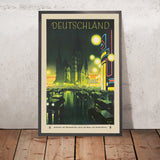 Póster de viaje «Berlín de noche»: Deutschland, de Jupp Wiertz, 1927 