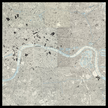 An old Ordnance Survey map of Borough of Southwark