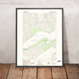 Map of Whittier, Alaska by USGS, 1984 – Passage Canal & Chugach National Forest