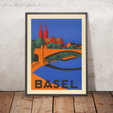 Affiche de voyage de Bâle par Hedwig Thoma, 1927 
