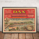 Dax Travel Poster: Station thermale et hivernale by Chemins de Fer d’Orléans et du Midi, 1890