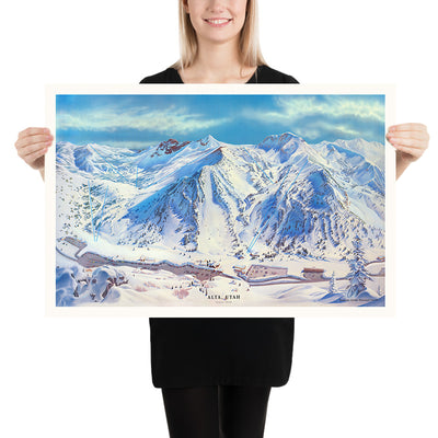 Alta, Utah Since 1938: Ski Poster