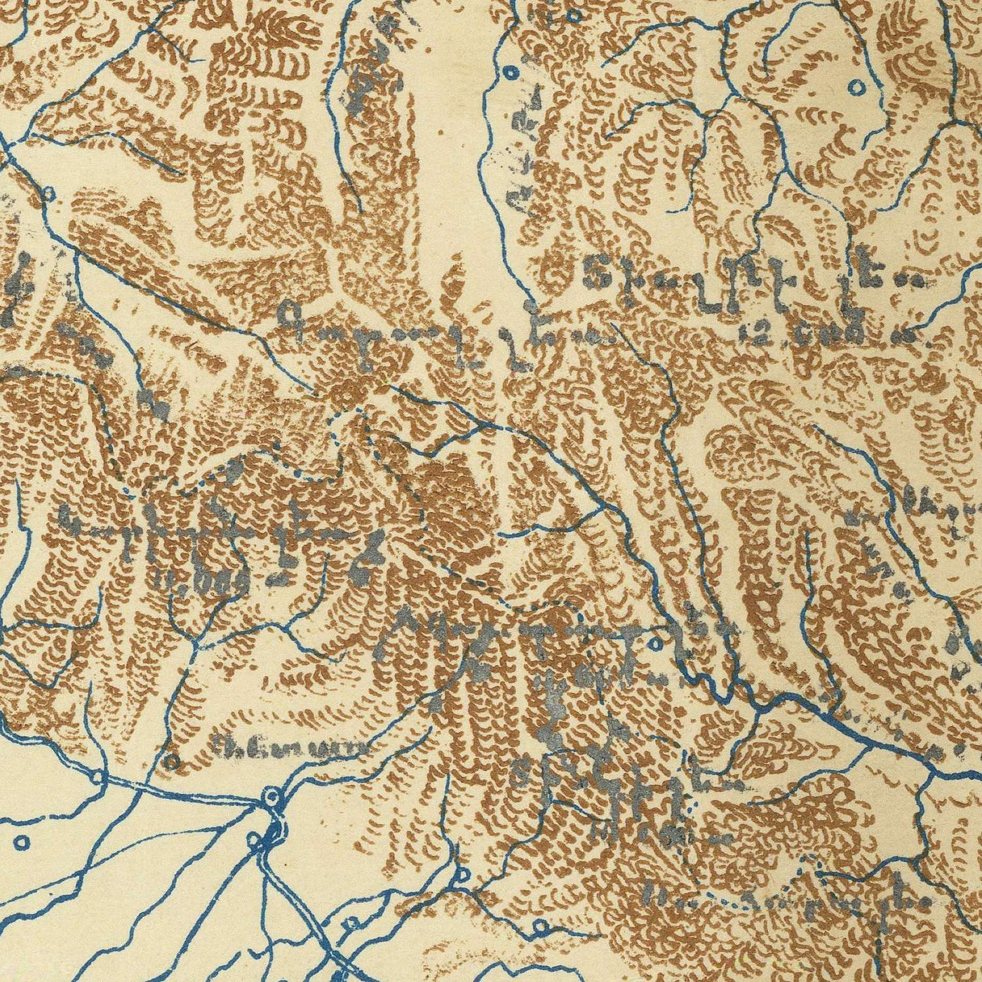 Old Map of Armenia by Piperjian, 1923: Yerevan, Trabzon, Lake Sevan, Mount Ararat, Lake Van