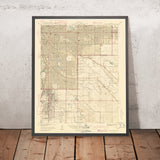 Old Map of Denver, Colorado by USGS, 1940 – Englewood, Littleton & South Platte River