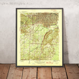 Old Map of Little Rock, Arkansas by USGS, 1944 – North Little Rock & Arkansas River