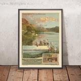 Affiche de voyage Nantua : Chemins de fer de Paris-Lyon-Méditerranée par F. Hugo d’Alesi 