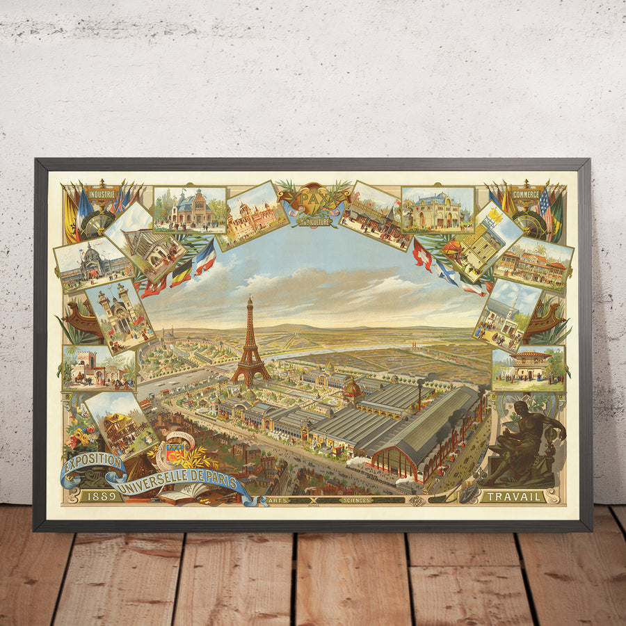 A framed image of Exposition Universelle de Paris 1889 by GTC 1889