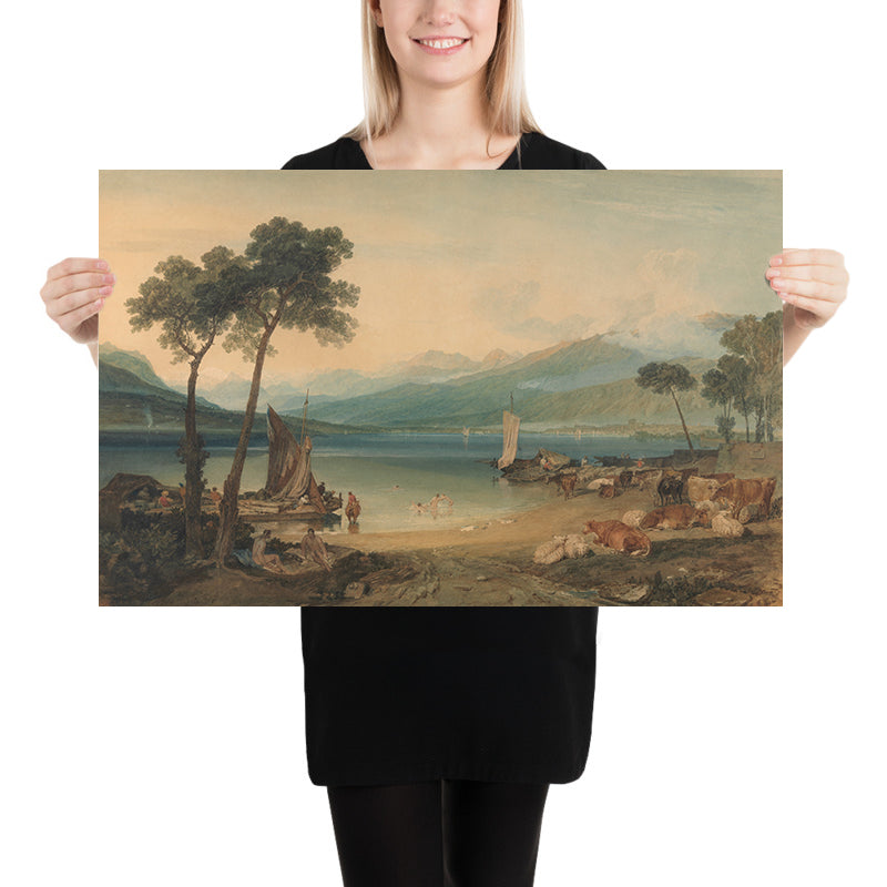 Lake Geneva and Mount Blanc by Turner, 1802
