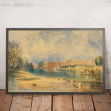 Le Palais de Hampton Court par Turner, 1827 