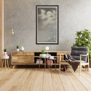 A framed image of 