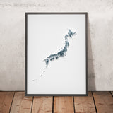 Japan Topographic 3D Relief Map