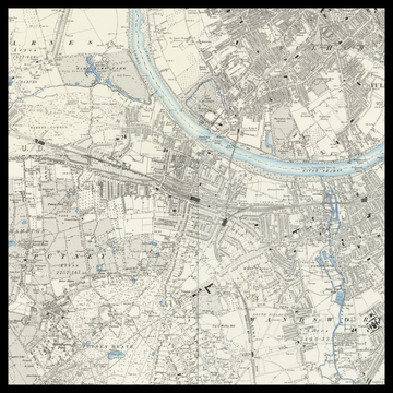 An old Ordnance Survey map of Putney