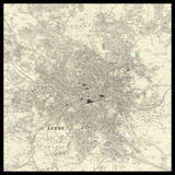 Carte ancienne personnalisée de Leeds 