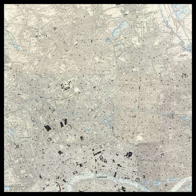 An old Ordnance Survey map of Borough of Islington