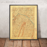 Old Map of Berkeley Springs, West Virginia by USGS, 1901 – Hancock, Potomac River & Cacapon River