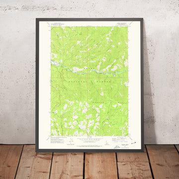 Old Map of Lowman, Idaho by USGS, 1972 – Boise National Forest & Boise River