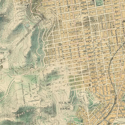 Rare Giant Street Map of San Francisco by Chevalier, 1911