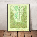 Old Map of Driggs, Idaho by USGS, 1946 – Victor, Teton Valley & Teton Range