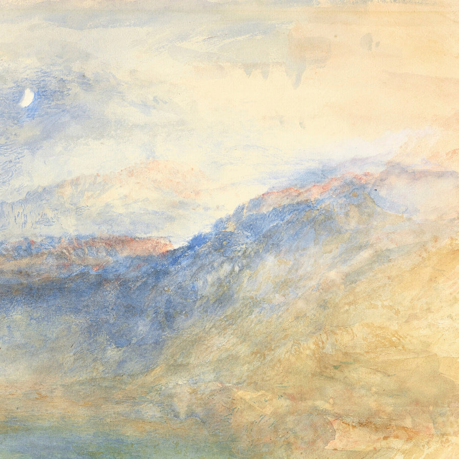 Der Lungernsee im Mondlicht, Schweiz von Turner, 1848 