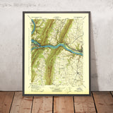 Old Map of Harpers Ferry, West Virginia by USGS, 1944 – Potomac & Shenandoah Rivers, Appalachian Trail