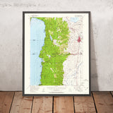 Old Map of Carson City, Nevada by USGS, 1956 – Lake Tahoe, Genoa & Virginia City