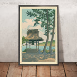 Shinto Shrine and Lake by Hasui Kawase, 1935