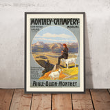 Poster di viaggio di Champéry di Anton Reckziegel, 1909 