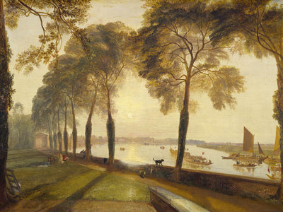 Mortlake Terrace mit Blick auf die Themse in London von Turner, 1827 