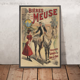 Bières de la Meuse Vintage Beer Poster, 1898