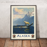 Póster de viaje de Alaska: Northern Pacific North Coast Limited de Sydney Mortimer Laurence, 1920 