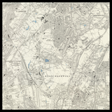 Mappa Antica Personalizzata di Dulwich 