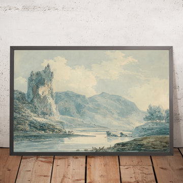 Ein gerahmtes Bild von Ilam Rock, Dovedale, Derbyshire von Turner, 1802