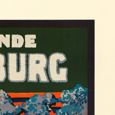 Vintage South African Boksburg Travel Poster