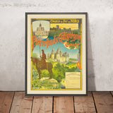 Póster de viaje de Picardía: Pierrefonds, Compiègne y Coucy de Gustave Fraipont, 1899 