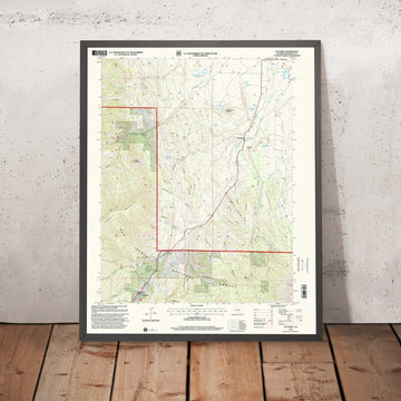Map of Cuchara, Colorado by USGS, 1994 – Spanish Peaks, La Veta Pass & San Isabel National Forest