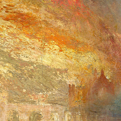 L'incendie des maisons des Lords et des Communes, 16 octobre 1834 par Turner 