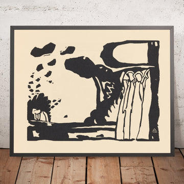 A framed image of 