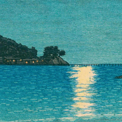 Shichiri Beach in Soshu by Hasui Kawase, 1935