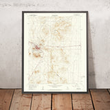 Old Map of Tonopah, Nevada by USGS, 1960 – Woodson Mountain & Monument Peak