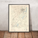 Old Map of Princeton, New Jersey by USGS, 1946 – Princeton University, Lawrenceville & Hopewell