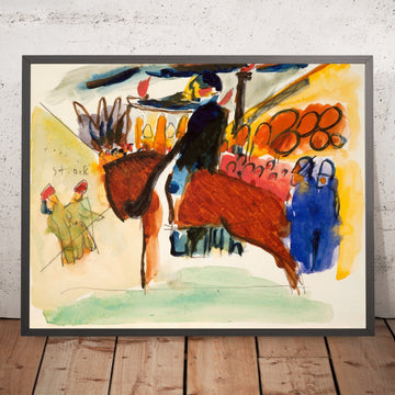 A framed image of 