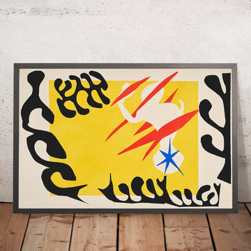 Una imagen enmarcada de Le cauchemar de l’éléphant blanc (The Nightmare of the White Elephant) de Henri Matisse, 1947